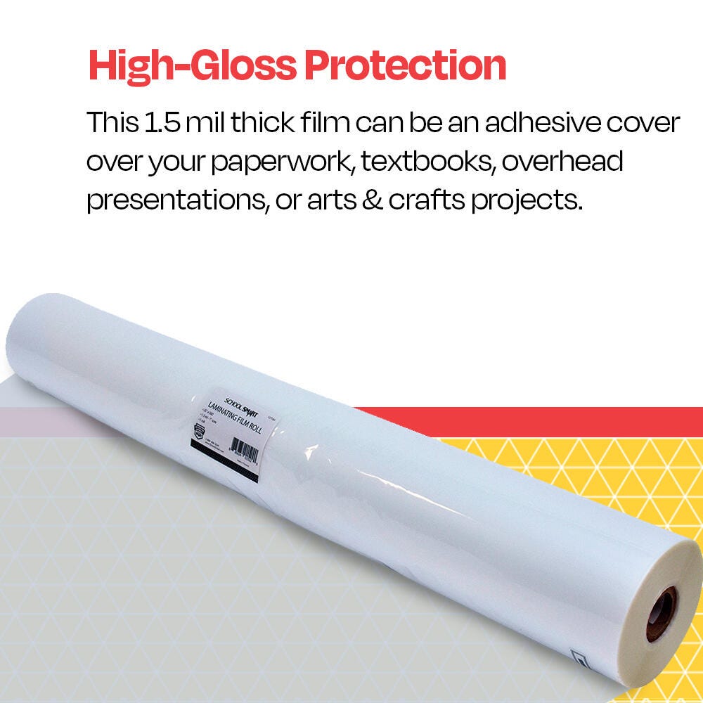 【中古】School Smart Laminating Film 1 1/2 Mil Roll - 27 inch x 500 foot - 1 inch Core - Single Roll by School Smart Amazon.com: School Smart Laminating Film Roll, 27 Inches x 500